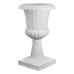 image-VEVOR Jardinière Urne Plastique, 40 x 67 cm, Pot de Fleurs Classique, Lot de 2, pour Intérieur, Extérieur, Mariage, Fêtes, Événements, Scène, Entrées, Couloirs, Jardin, Balcon, Terrasse, Porche, Blanc