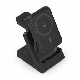 image-Cordless Charger Aisens USB-C 4IN1 15WACCS Black 15 W 50 W
