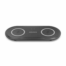 image-Cordless Charger Aisens ASCH-15W2WC060-BK Black 50 W