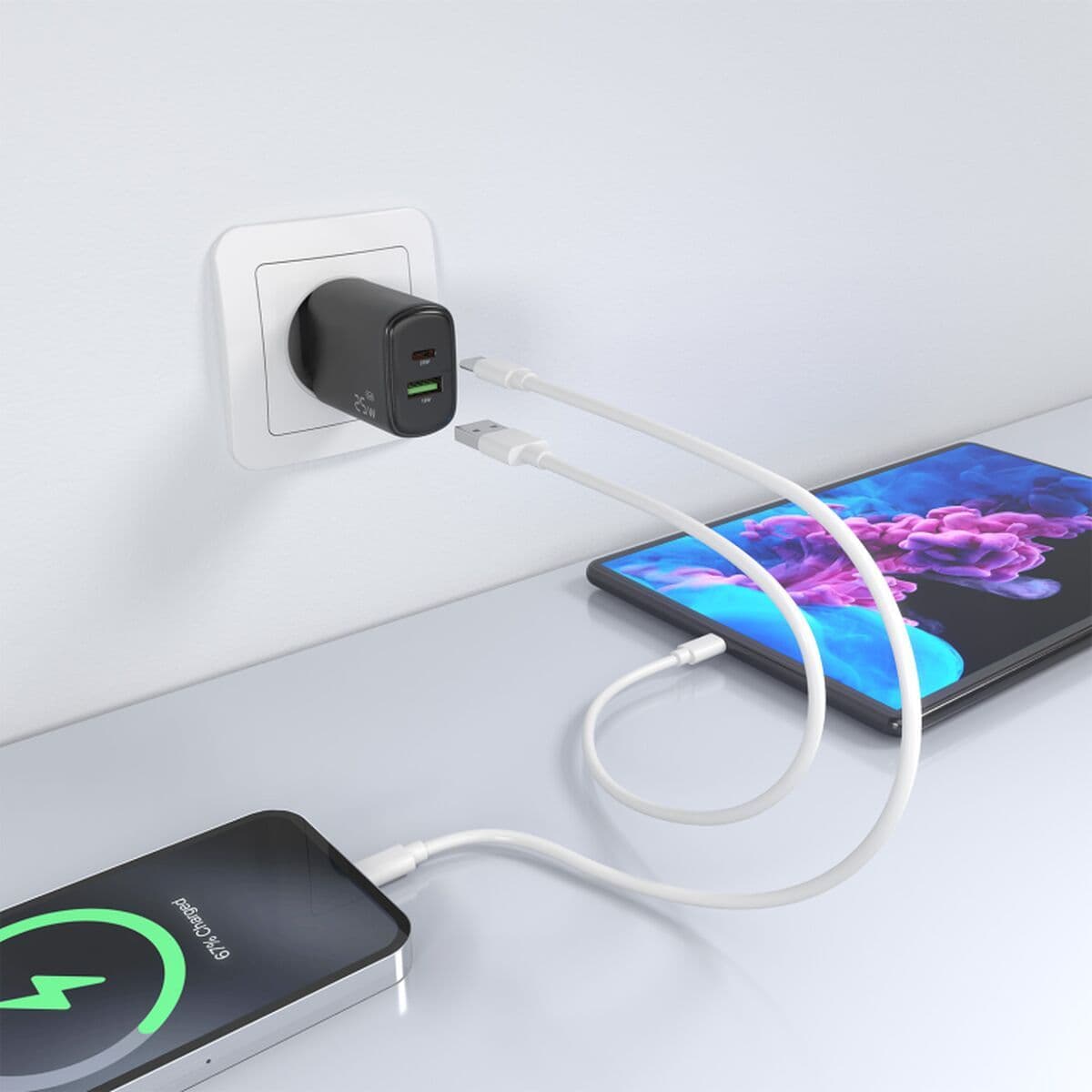 image-Wall Charger Aisens A110-0912 White 50 W