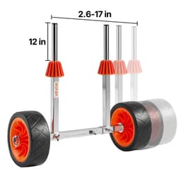 image-VEVOR Kayak Cart - 250 lbs Capacity Stainless Steel Dolly
