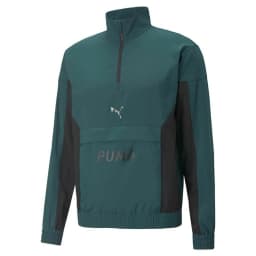 image-Men’s Sweatshirt without Hood Puma Fit Woven Training Green