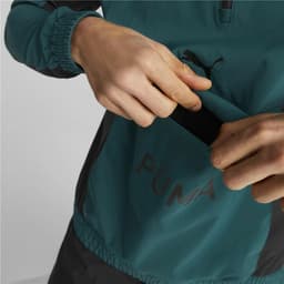 image-Men’s Sweatshirt without Hood Puma Fit Woven Training Green