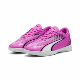 image-Children's Indoor Football Shoes Puma Ultra Play White Dark pink Children's Unisex