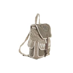 image-Casual Backpack DKD Home Decor Star Vintage Grey Cotton Leather (30 x 17 x 44 cm)