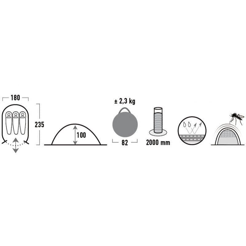 image-Tent High Peak Vision 3 green 10123
