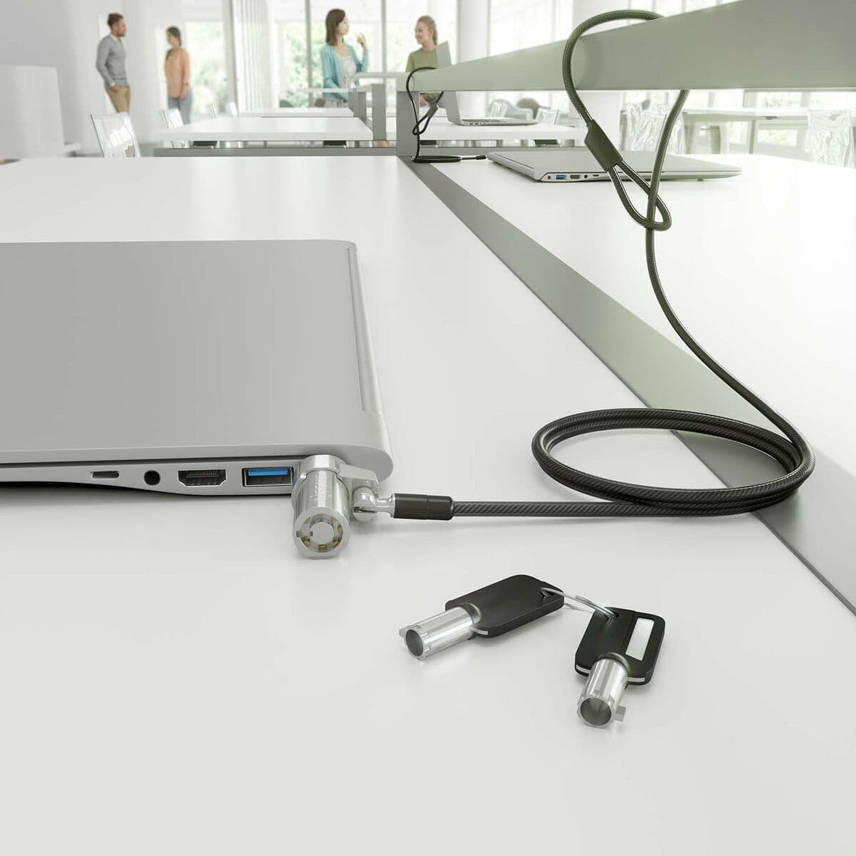 image-Security Cable Aisens ASLK-D45K06-BK Black 1,5 m