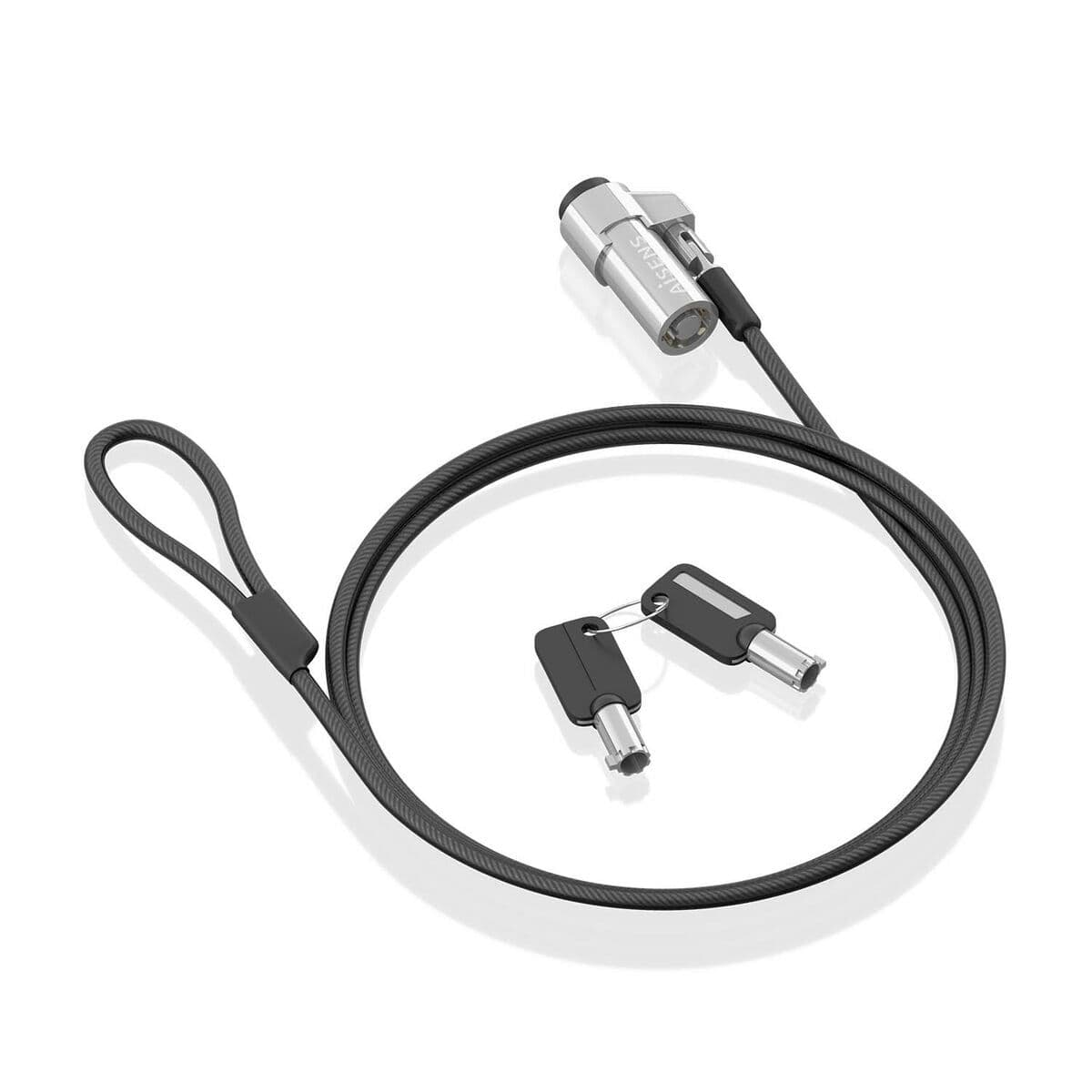 image-Security Cable Aisens ASLK-D45K06-BK Black 1,5 m