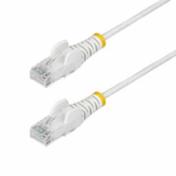 image-Category 6 FTP RJ45 Connector Startech N6PAT7MWHS White 7 m