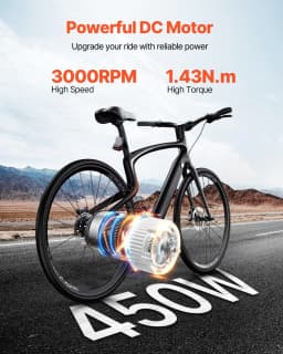image-VEVOR 450W Electric Brushed DC Motor Kit - 36V 3000rpm Motor with Upgraded Speed Controller and Thumb Throttle Kit for Go Karts E-Bike Motorcycle Scooter