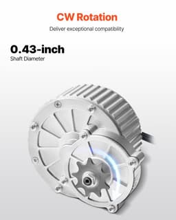 image-VEVOR 450W Electric Brushed DC Motor Kit - 36V 3000rpm Motor with Upgraded Speed Controller and Thumb Throttle Kit for Go Karts E-Bike Motorcycle Scooter