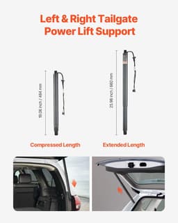 image-VEVOR Rear Left & Right Tailgate Power Lift Support, Compatible with 2012-2020 Skoda Octavia III, Electric Tailgate Liftgate Power Hatch Shock Strut Replace OE# 575827851 575827851A 575827851B (2PCS)