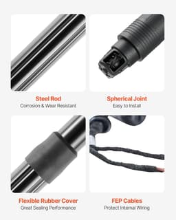 image-VEVOR Rear Left & Right Tailgate Power Lift Support, Compatible with 2012-2020 Skoda Octavia III, Electric Tailgate Liftgate Power Hatch Shock Strut Replace OE# 575827851 575827851A 575827851B (2PCS)