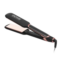 image-VEVOR Titanium Hair Straightener, 2-inch - Features Infrared, Negative Ions, Dual Voltage (110V/240V), LCD Screen & 11 Temperature Settings, Ideal for Salon, Home & Travel