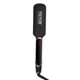 image-VEVOR Titanium Hair Straightener, 2-inch - Features Infrared, Negative Ions, Dual Voltage (110V/240V), LCD Screen & 11 Temperature Settings, Ideal for Salon, Home & Travel