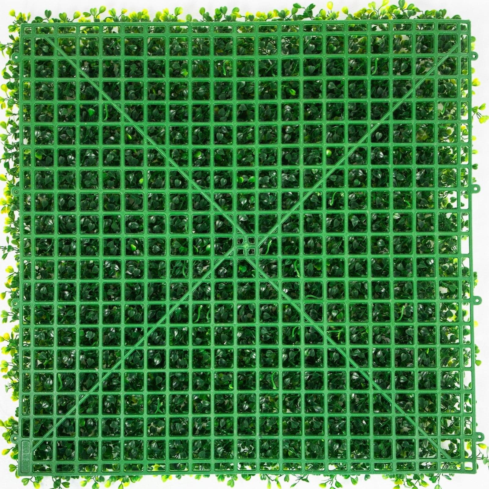 image-VEVOR Artificial Boxwood Panels, 20 PCS 20"x20" Boxwood Hedge Wall Panels, PE Artificial Grass Backdrop Wall 1.6", Privacy Hedge Screen for Decoration of Outdoor, Indoor, Garden, Fence, and Backyar