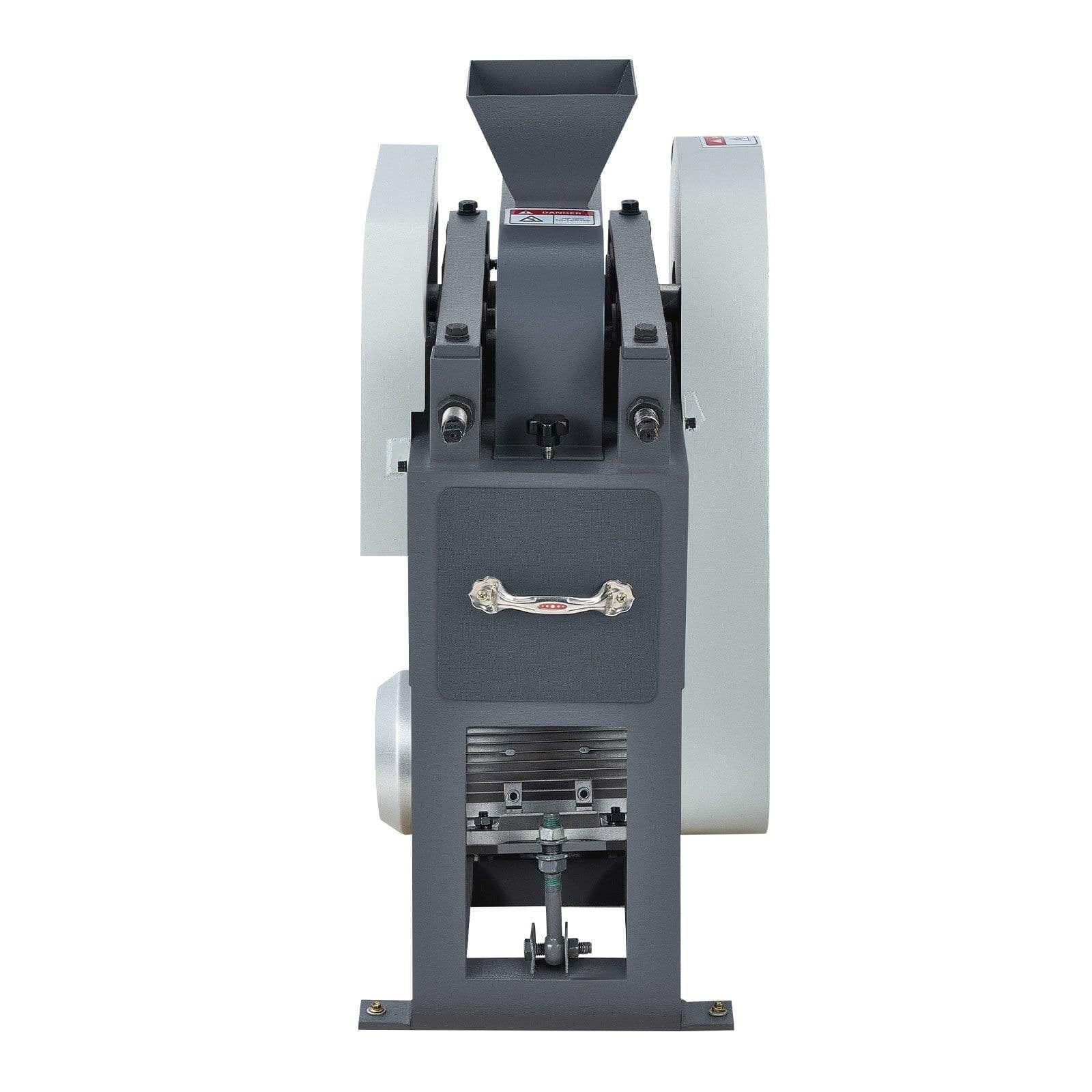 image-VEVOR Rock Crusher, 220V Double Roller Crushers, Industrial Shredder with 2.56x0.59 inch Dual Feed Inlets, 1740RPM Speed Stone Grinder Rock Crusher, 1.5KW Electric Shatter Pulverizer, 860kg/h Crushing