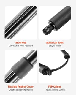 image-VEVOR Rear Left & Right Tailgate Power Lift Support, Compatible with 2010-2023 VW Sharan (7N,7N1,7N2), Electric Tailgate Liftgate Power Hatch Shock Strut Replace OE# 7N0827851E 7N0827851G (2PCS)