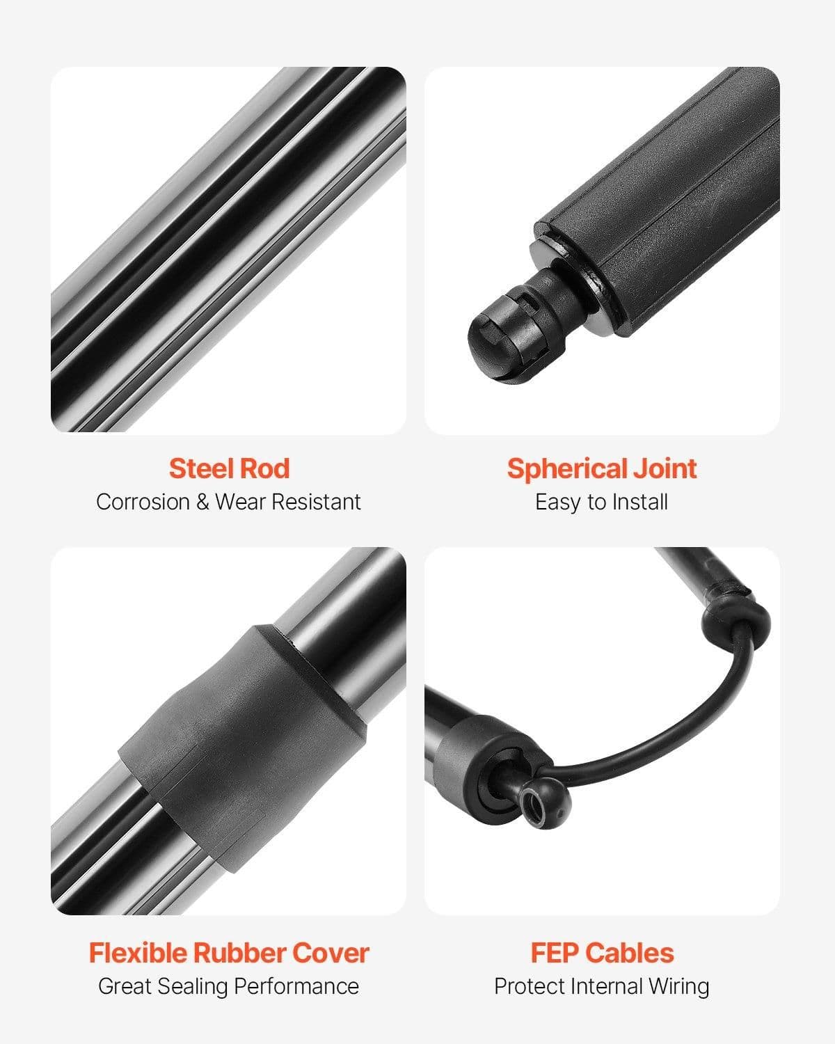 image-VEVOR Rear Left & Right Tailgate Power Lift Support, Compatible with 2010-2023 VW Sharan (7N,7N1,7N2), Electric Tailgate Liftgate Power Hatch Shock Strut Replace OE# 7N0827851E 7N0827851G (2PCS)