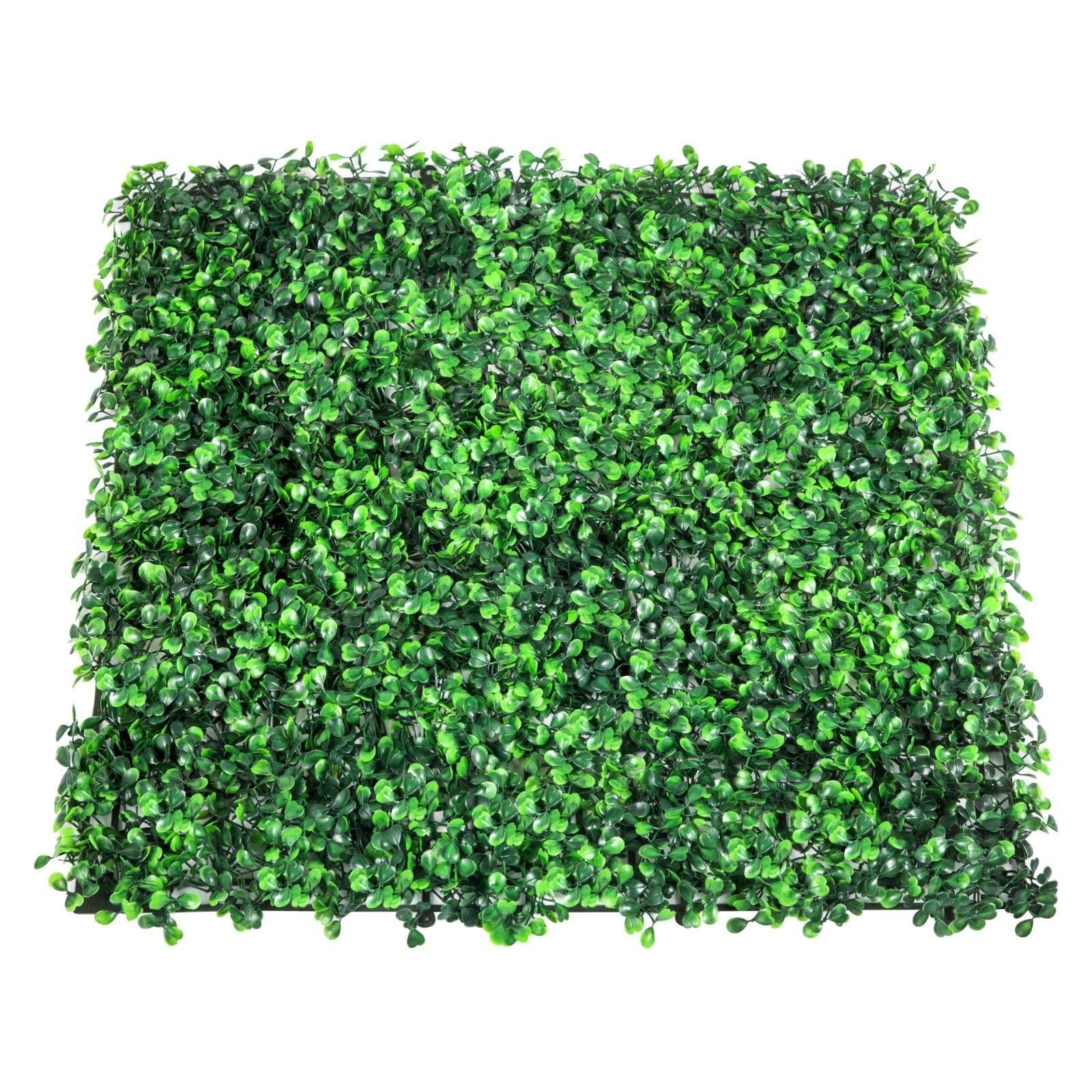 image-VEVOR 12PCS 20x20inch Artificial Boxwood Panels,Boxwood Hedge Wall Panels,Artificial Grass Backdrop Wall 1.6",Privacy Hedge Screen UV Protected for Outdoor Indoor Garden Fence Backyard