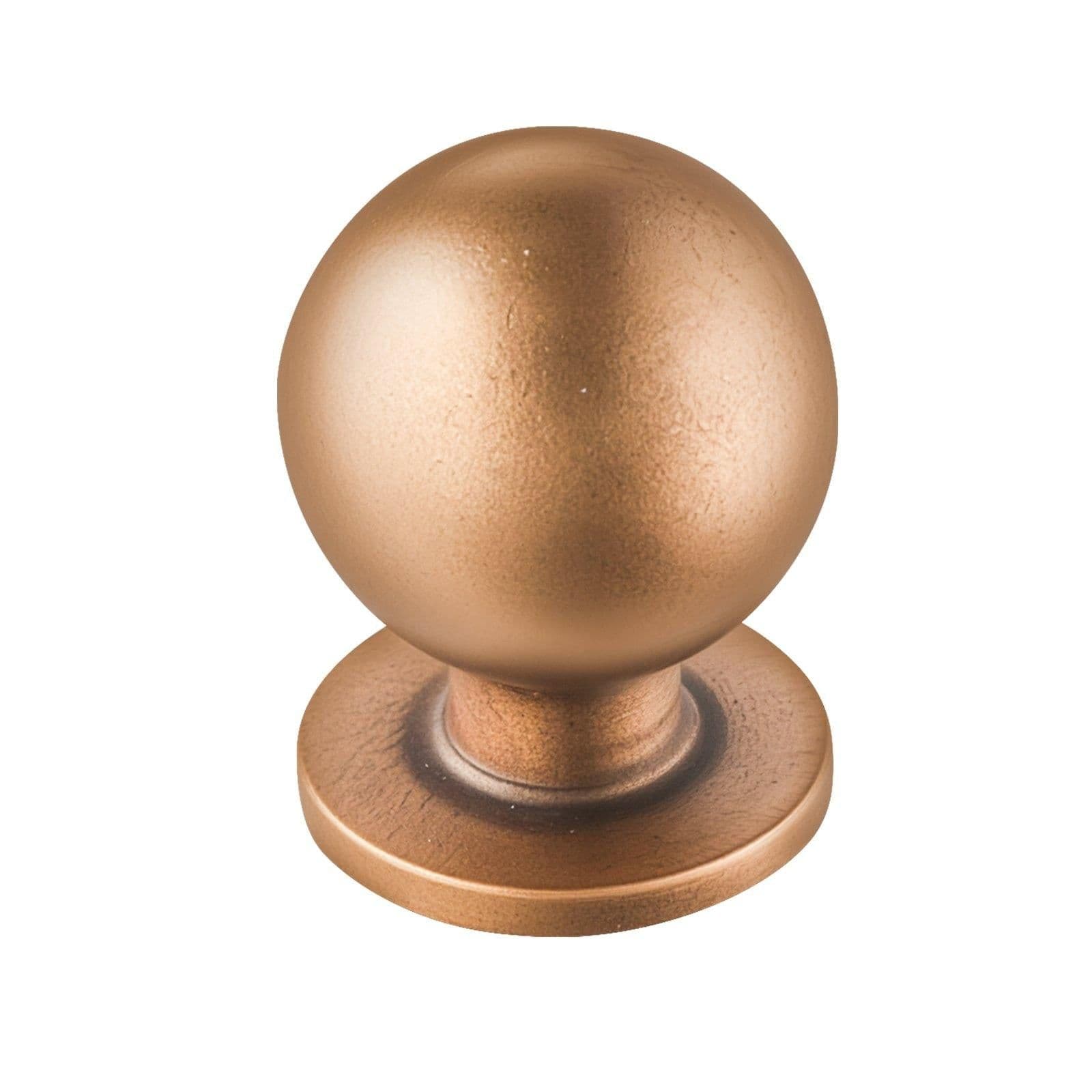 image-VEVOR Cabinet Knobs, 12 Pack, 0.98 Inch Zinc Alloy Drawer Pulls Door Handles, Round Kitchen Dresser Solid Knobs Cupboard Hardware with Screws for Bathroom Closet Cabinets Drawers, Antique Brass Color