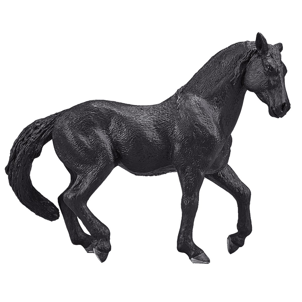image-Andalusian Black Horse Toy Realistic Equestrian Model