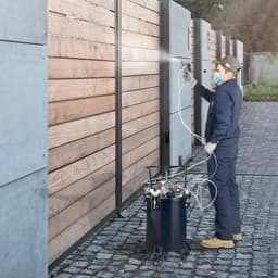 image-VEVOR Spray Paint Pressure Pot Tank, 30L/8gal Air Paint Pressure Pot with Manual Mixing Agitator, Leak Repair Sealant for Industry Home Decor Architecture Construction Automotive Painting, 70PSI Max