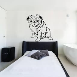 image-Customizable Pet Portrait Vinyl Decal - Immortalize Your Beloved Pet's Unique Charm!
