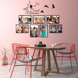 image-Picture Frames Family Wall Decal - Photo Quote Saying Vinyl Sticker For Room Decor
