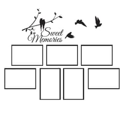 image-Picture Frames Family Wall Decal - Photo Quote Saying Vinyl Sticker For Room Decor