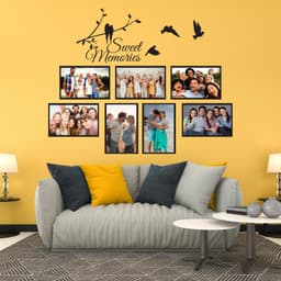 image-Picture Frames Family Wall Decal - Photo Quote Saying Vinyl Sticker For Room Decor