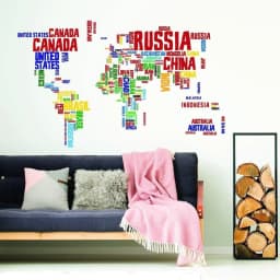 image-Explorer Vinyl Wall Decal - Global World Map Sticker