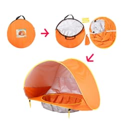 image-Children's Beach Tent - 40cm Ø Sunshade Playhouse - Polyester - 0-2 yrs