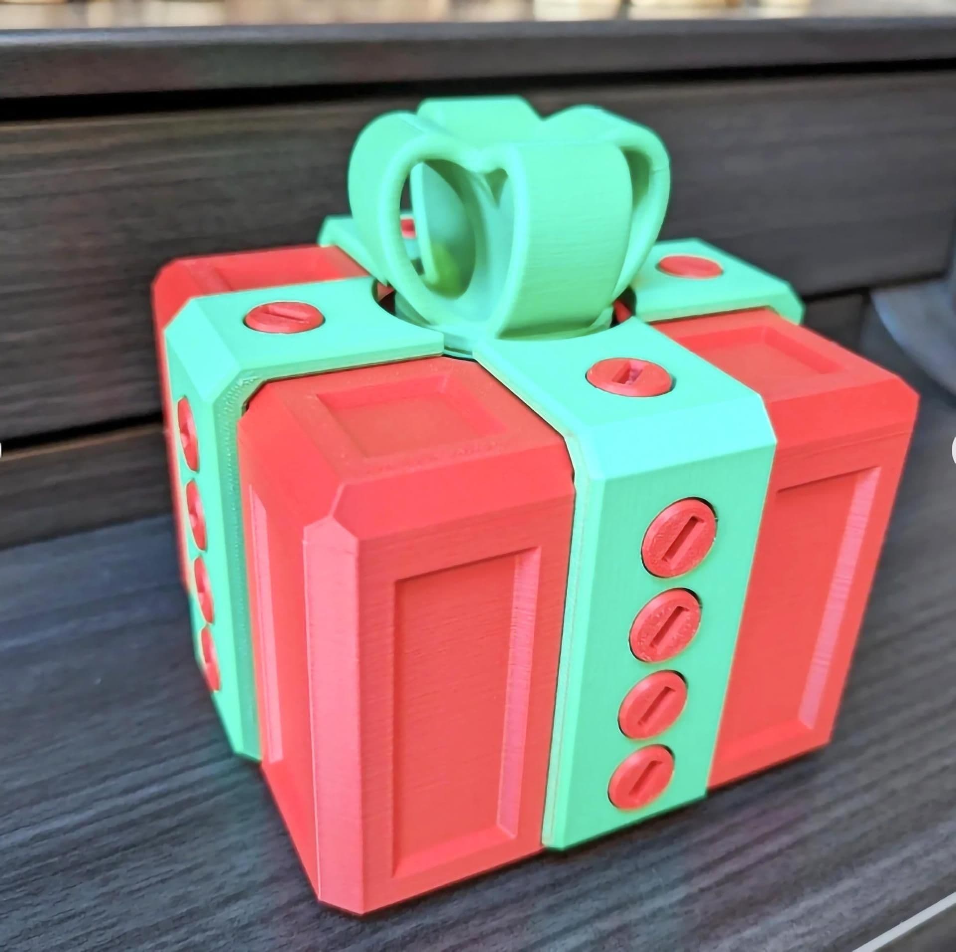 image-The Annoying Gift Box | 3D Printed Puzzle Gift Box | Fun Challenge Gift | Unique Locking Gift Box | Gag Gift Packaging | Prank Friend Gifts
