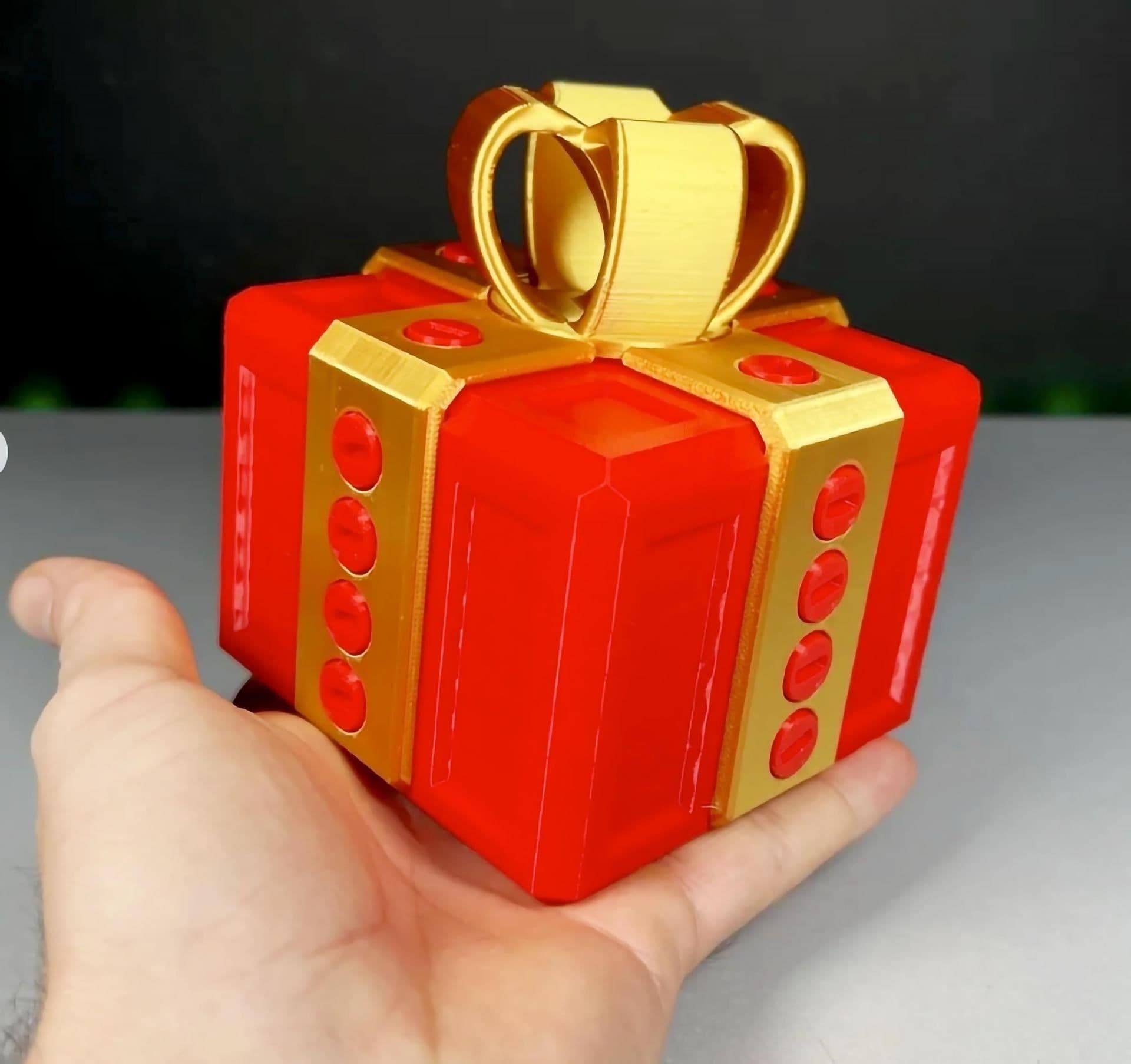 image-Mini Annoying Gift Box | 3D Printed Puzzle Gift Box | Fun Challenge Gift | Gag Locking Gift Box | Funny Gift Packaging | Prank Friend Gifts