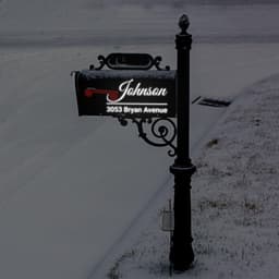 image-Personalized Reflective Mailbox Decal - Custom Vinyl Sticker for Increased Visibility