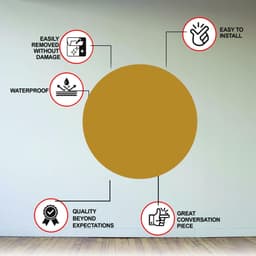 image-Scandinavian Style Circle Wall Sticker Decal for Interior Design