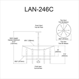 image-6LT Incandescent Chandelier, VB Finish