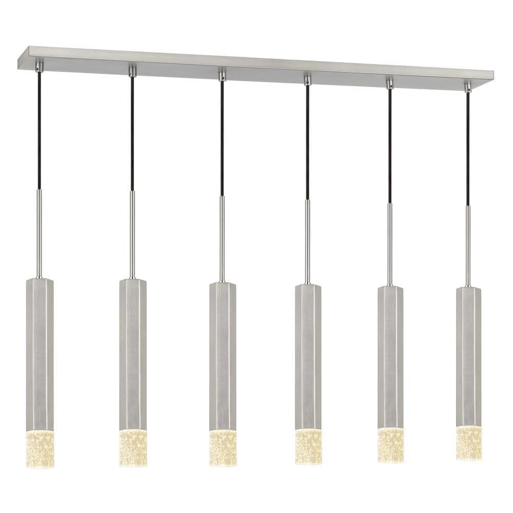 image-Troy Integrated Led Dimmable Hexagon Aluminum Casted 6 Lights Pendant