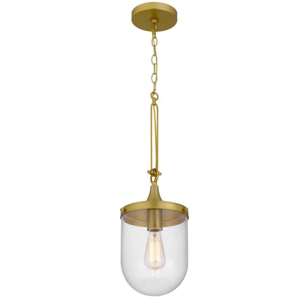 image-60W Ithaca Bubbled Glass Pendant Fixture