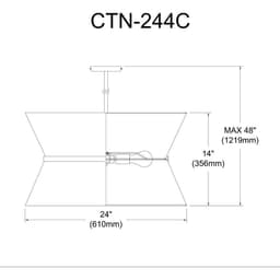 image-4LT Incand Chandelier, AGB, GLD ring, WH/GLD SH