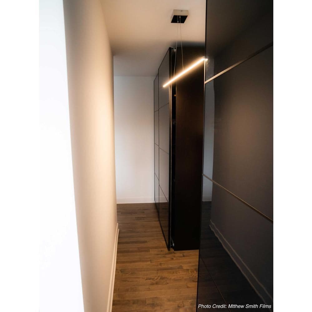 image-30W Horiz Pendant PC, WH Acrylic Diffuser