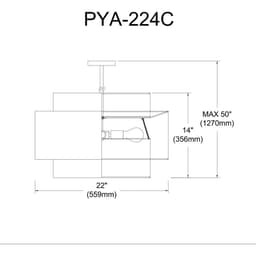 image-4LT Incandescent Chandelier, PC, WH Shade