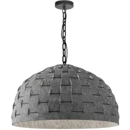 image-1LT Incandescent Pendant, MB, GRY Felt Shade