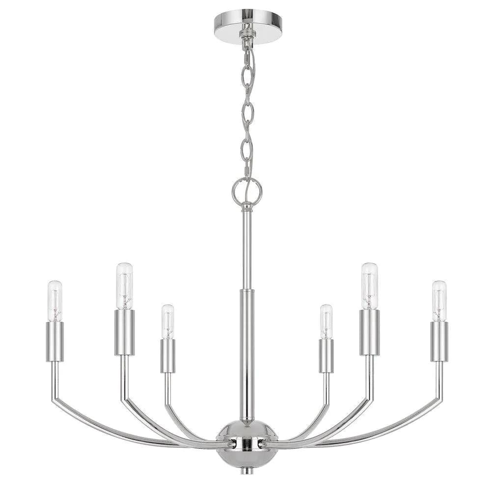 image-Maxton 60W X 6 Metal Chandelier