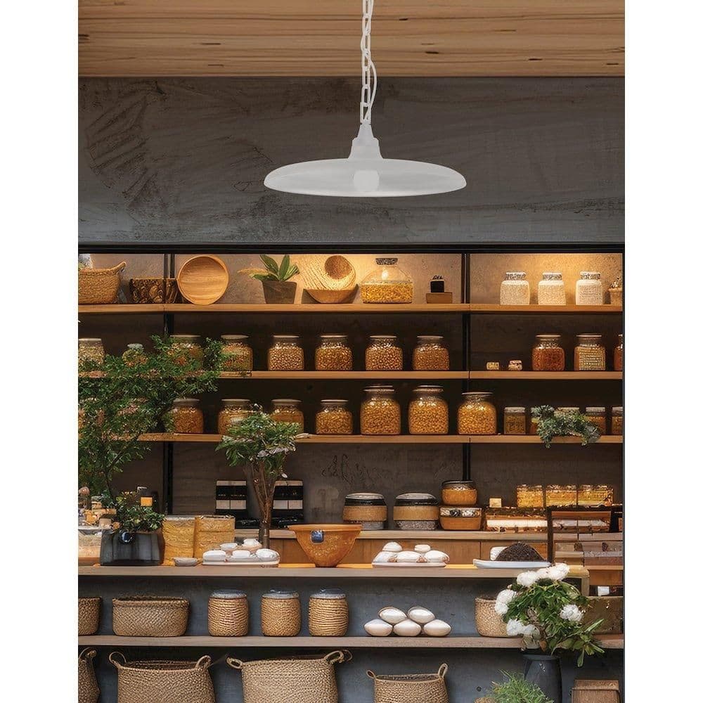 image-1 Light Incandescent Pendant Matte White