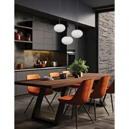 image-3 Light Pendant in Matte Black w/ White Opal Glass