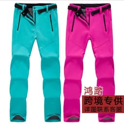 image-Women's Fleece Pants Black XXXL Windproof