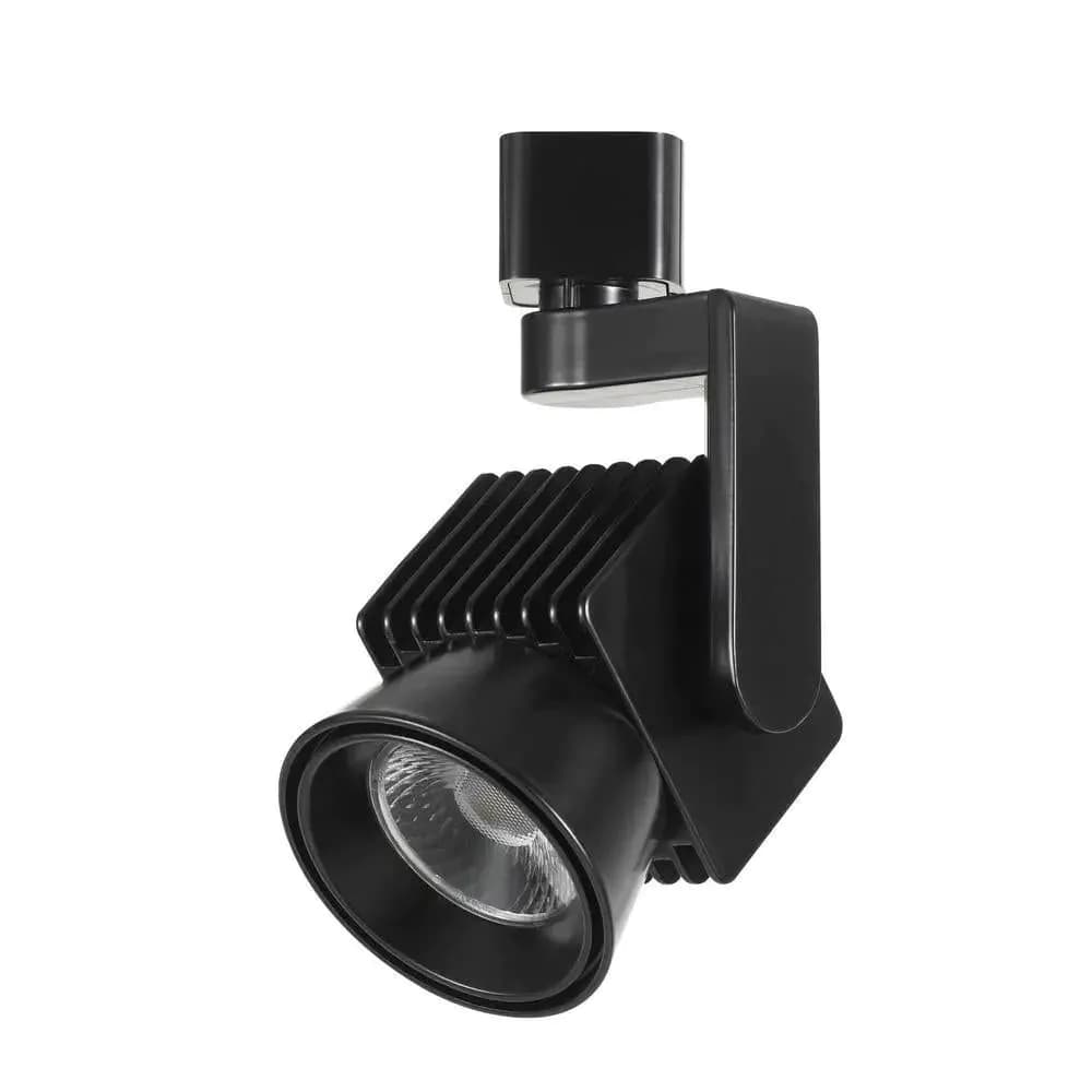 image-Dimmable integrated LED12W, 840 Lumen, 80 CRI, 3000K, 3 Wire Track Fixture, HT807BK