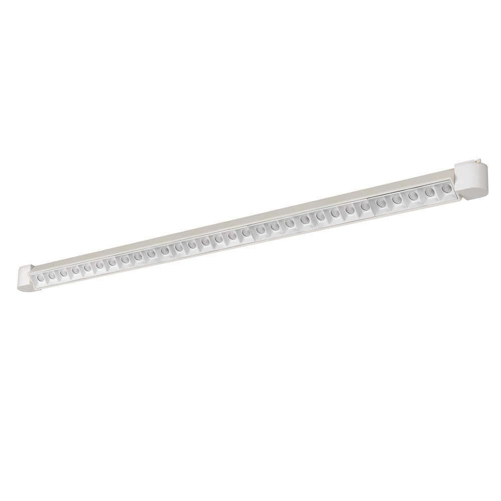 image-Dimmable integrated LED 60W, 3024 Lumen, 85 CRI, 3000K, 3 Wire Wall Wash Track Fixture, HT812LWH